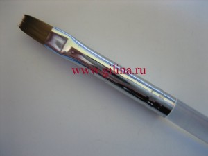 Кисть для геля Кисть для наращивания ногтей гелем Nail Art Brush Прозрачная ручка Производство: Япония