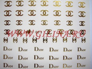 Фотодизайн для ногтей Gold Dior Y-023 Фотодизайн для ногтей Gold Dior Y-023Водные переводки для дизайна ногтей Размер: 6,5 x 5,5 см.