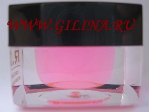 Гель для ногтей #0564 Розовый прозрачный гель, эффект цветного стекла - 20 мл.