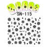 Наклейки белые Снежинки SN115 - 