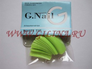 Типсы для наращивания ногтей G.Nail #714 Цветные типсы для наращивания ногтей G.Nail #714 В упаковке 20 типс