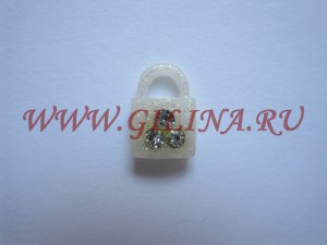 Украшение для ногтей Lock #050 Украшение для дизайна ногтей Lock #050Размер: 6x4 мм. Цена за 1 шт.