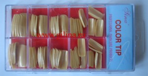 Ногти профессиональные золотистые (100 шт. в коробке) Ногти профессиональные для наращивания, золотистые 100 шт. в коробке