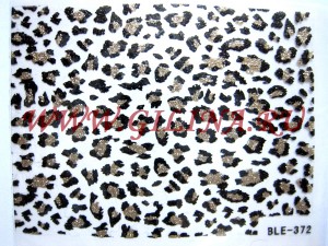 Наклейки для ногтей BLE-372 Наклейки для дизайна ногтей Black and Gold BLE-372Размер 6 x 4,5 см.