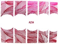 Наклейки на ногти металлик Pink #234