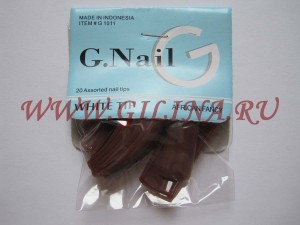 Типсы для наращивания ногтей G.Nail #711 Цветные типсы для наращивания ногтей G.Nail #711 В упаковке 20 типс