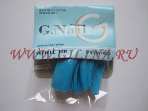 Типсы для наращивания ногтей G.Nail #712 Цветные типсы для наращивания ногтей G.Nail #712 В упаковке 20 типс