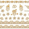 Стикеры золото YZW6016 - 