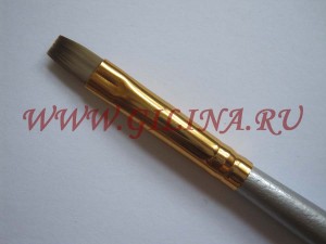 Кисть для геля Gold-Silver  Кисть для наращивания ногтей гелем Gold-Silver Производство: Япония