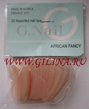 Типсы розовые перламутровые G.Nail Типсы розовые перламутровые G.Nail 20 шт. в упаковке, разного размера.