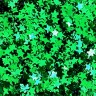 Блестки звездочки зелёные голография - 