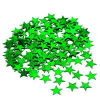 Блестки звездочки зелёные голография