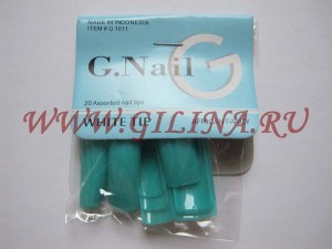 Типсы для наращивания ногтей G.Nail #717 Цветные типсы для наращивания ногтей G.Nail #717 В упаковке 20 типс