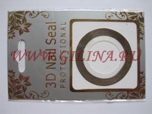 Фольга-лента для ногтей Gold Самоклеющаяся фольга-лента для дизайна на ногтях, золотая