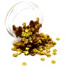 Блестки цветы золото-голография - 