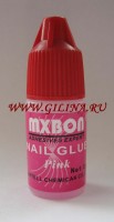 Клей для ногтей розовый MXBON
