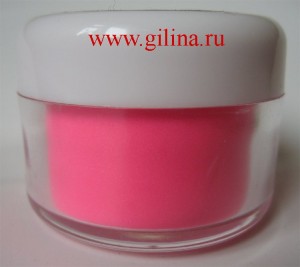 Акриловая пудра цветная ярко-розовая Акриловая пудра цветная ярко-розовая 12 гр. Применяется для дизайна ногтей
